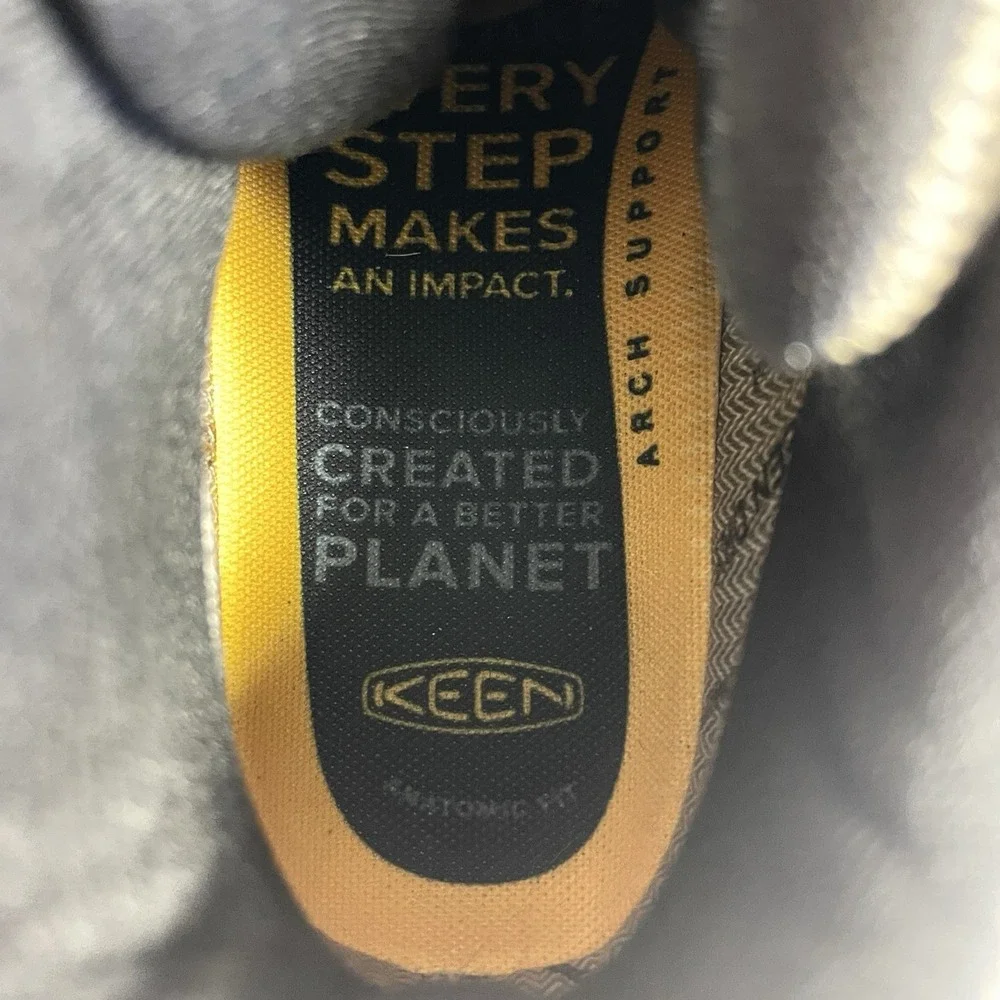 Keen Targhee Dark Earth/Golden Brown Leather Waterproof Hiking Boots Youth 5 - Picture 9 of 10